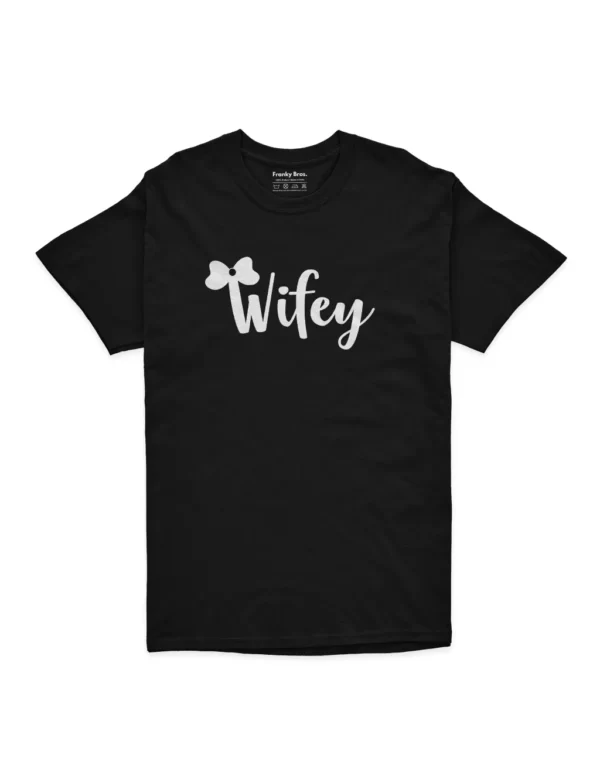 hubby wifey t shirts black couple t shirt online india