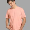 peach color t shirt for mens online in india