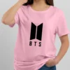 pink bts t shirt for girls india
