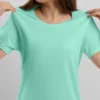 plain mint green t shirt for women
