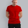 plain red t shirt for men online in india