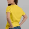 plain yellow t shirt for women online shopping in india