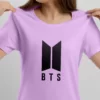 purple bts t shirt for girl india online