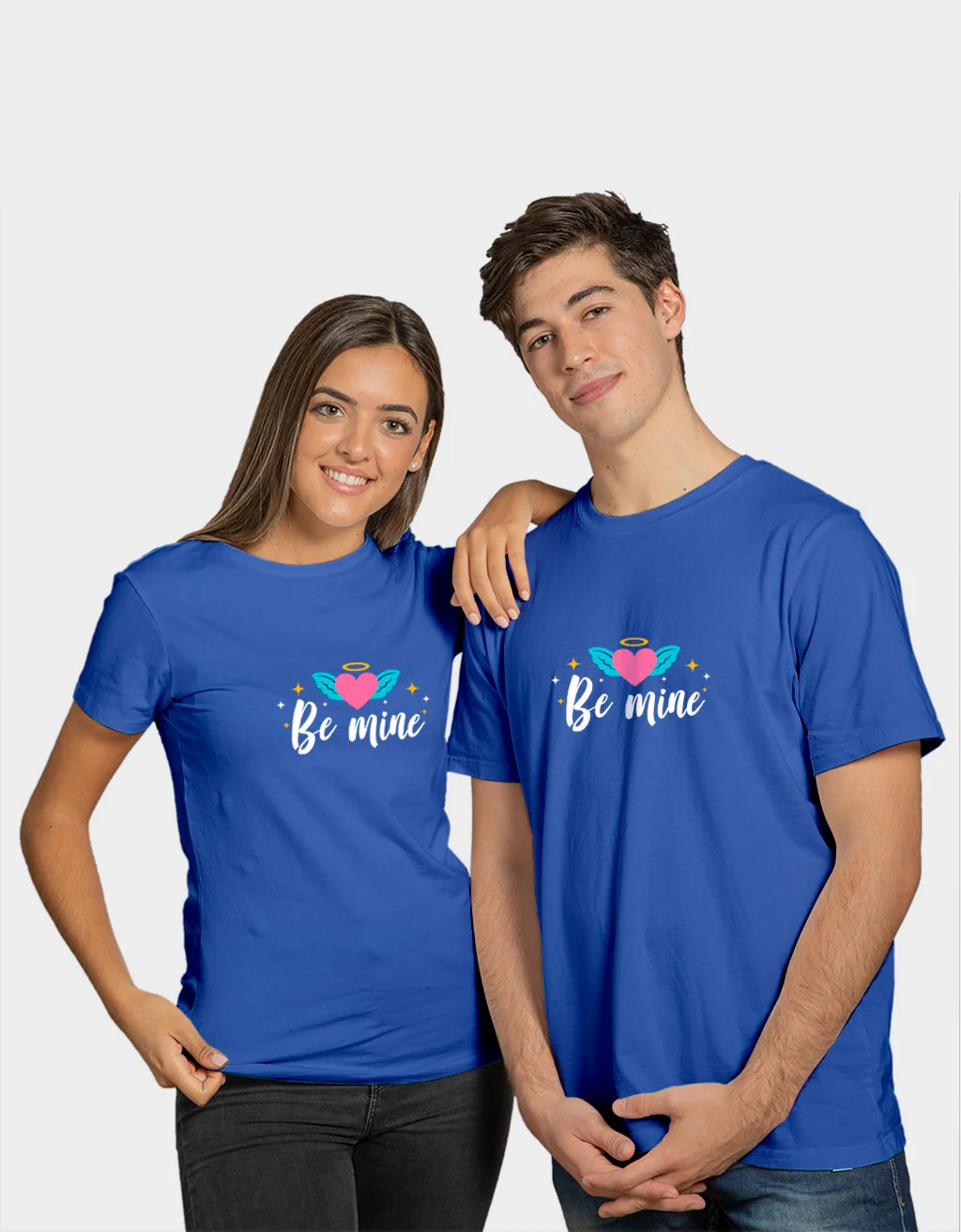 Buy Be Mine Cute Couple T shirt Combo online India
