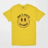 dont worry be happy printed yellow t shirt for women and men india