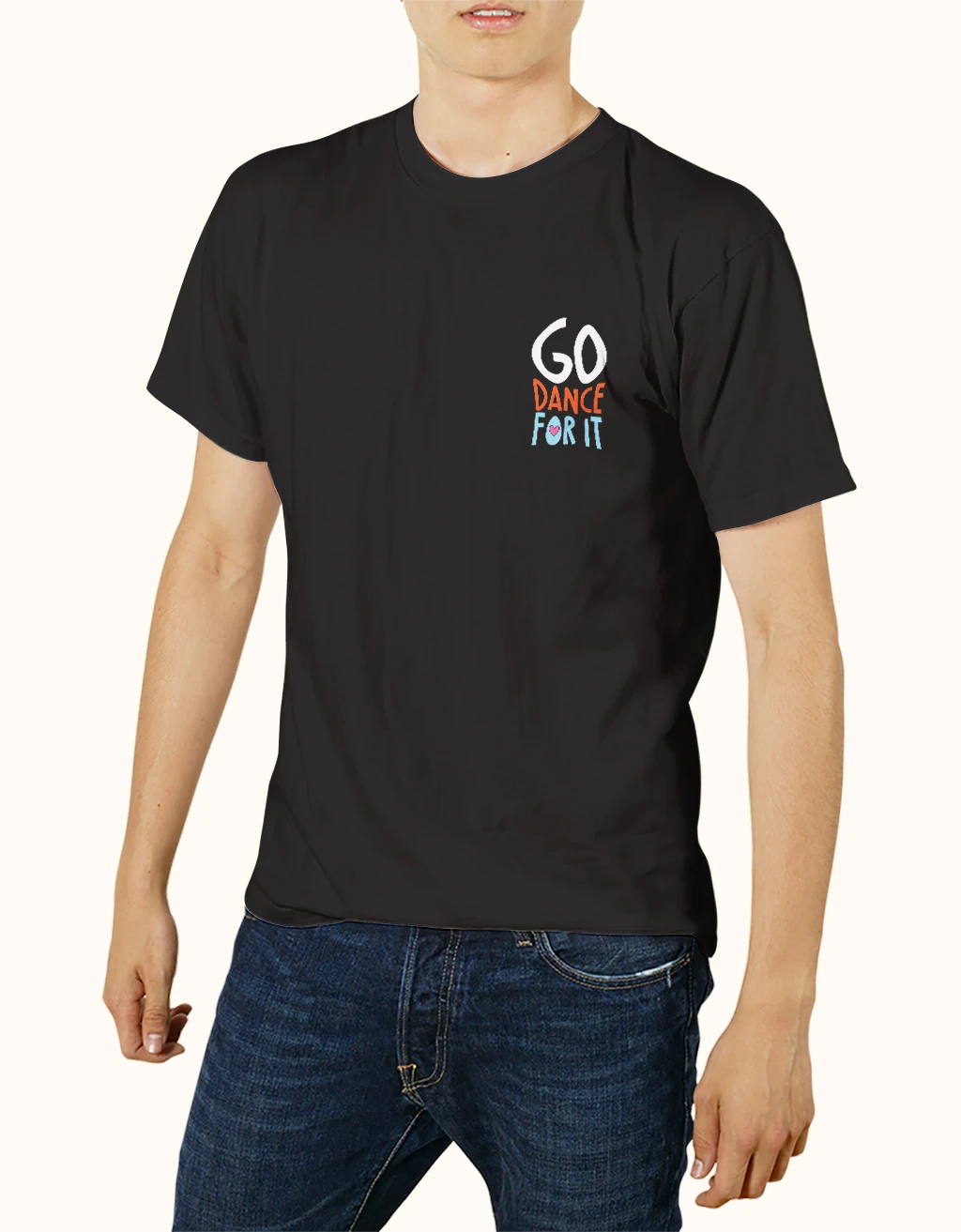 buy go dance for it black t shirt online at best price