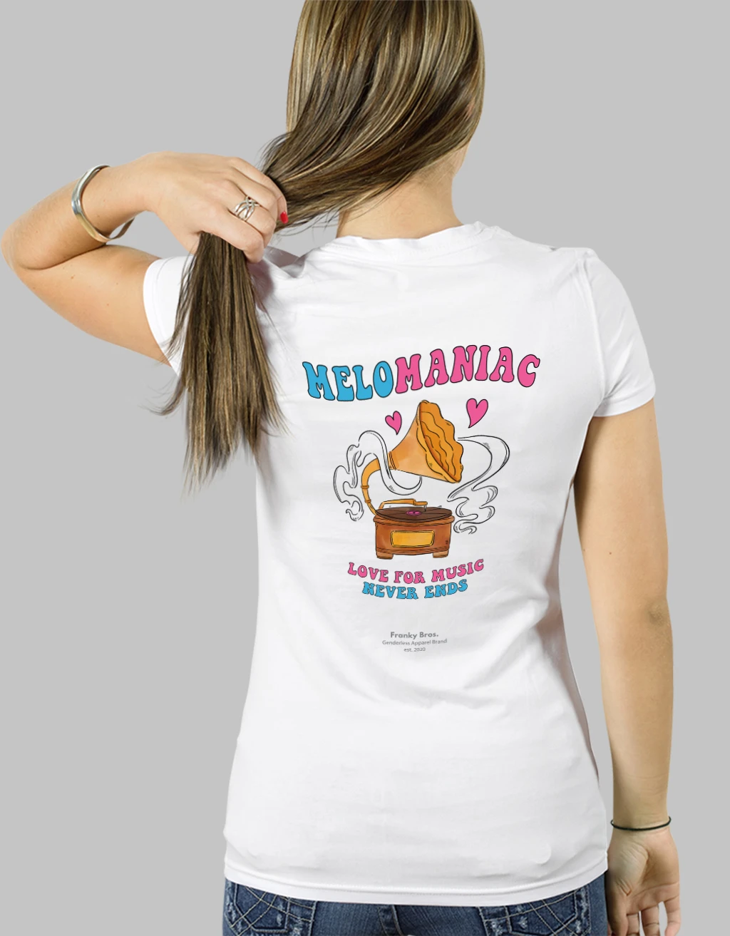 buy melomaniac white t-shirt for music artists lovers tee online in india under 500