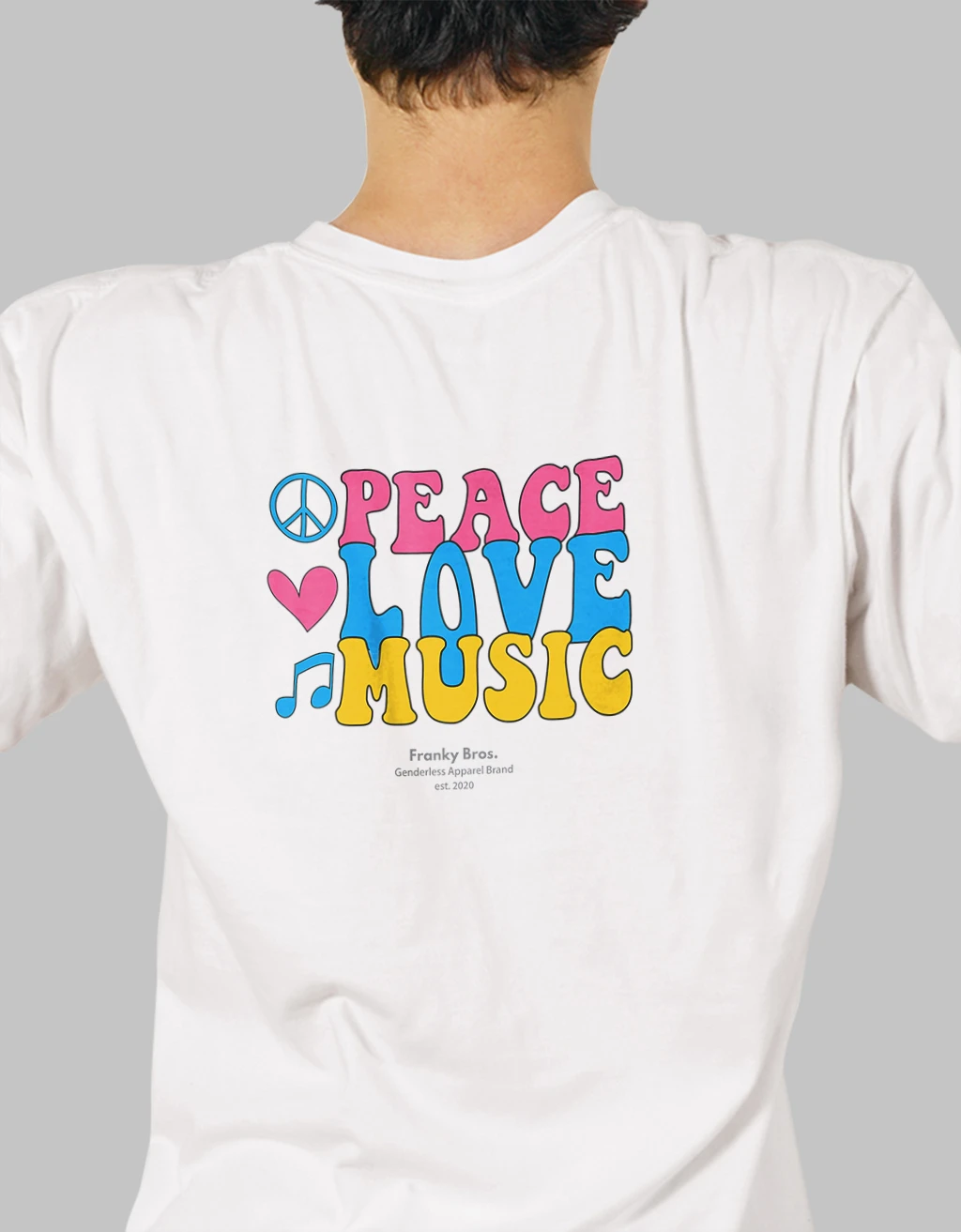 buy peace love music t-shirt for melophile music lovers buy online in india under 500