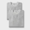 grey melange plain mens t-shirt combo offer and womens t-shirt combo offer buy online india