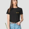 buy self love quotes printed black t-shirt for women buy online india