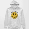be happy smiley printed white hoodie mens and womens online india