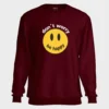 dont worry printed maroon sweatshirt mens and womens india online