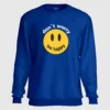 dont worry printed royal blue sweatshirt womens and mens india online