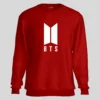 red bts sweatshirt for girls in india