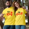 king queen t shirts matching couple t shirt online india