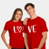love t shirt for couples red matching couple t shirts online india