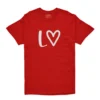 love t shirts red couple tshirts online in india