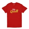 matching couple t shirts red king queen shirts