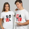 soulmate couple t shirt white couple t shirt online