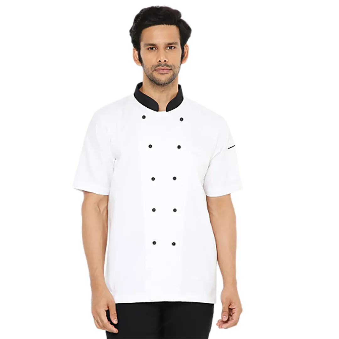 chef coat logo printing and embroidery in delhi hotel staff uniform manufacturers near me online