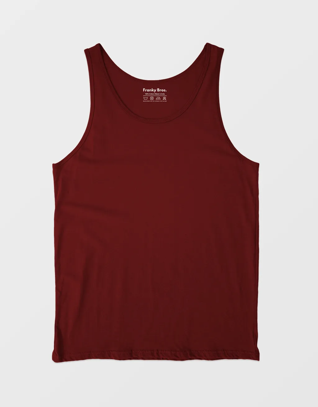 cotton maroon tank top for women and men gym vest online in india