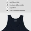 cotton navy blue tank top for women and mens gym vest online in india