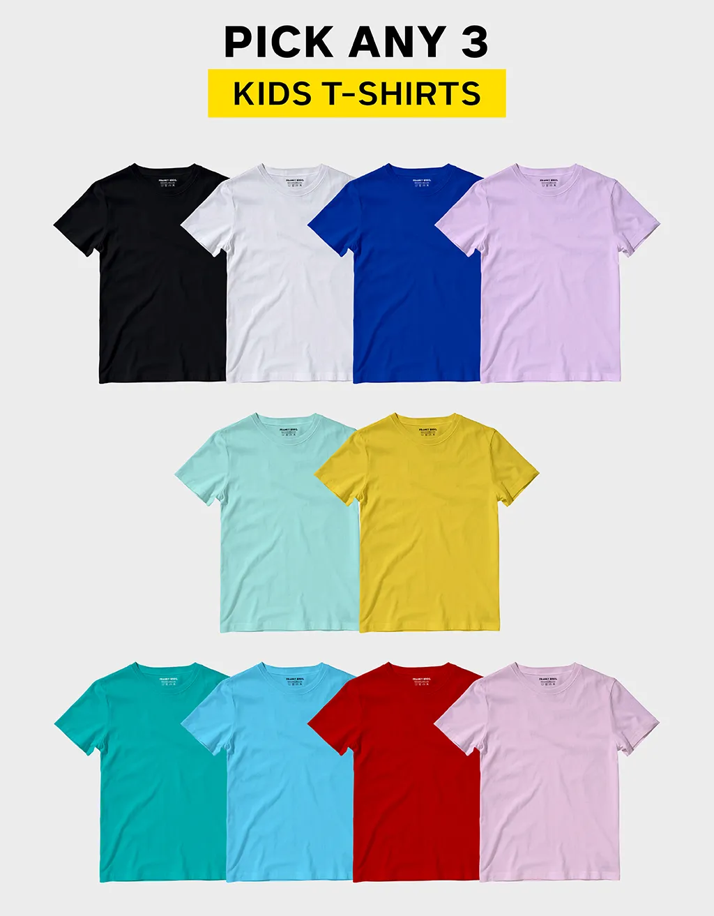 cotton t shirt for girls and boys tshirt combo offer pack of 3