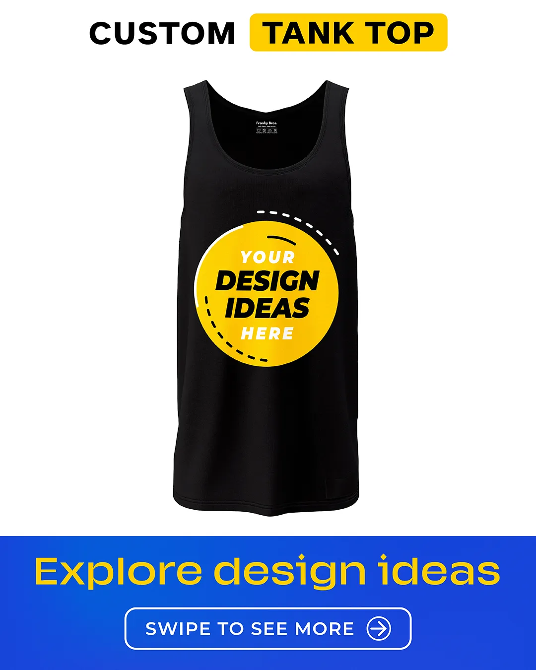 custom cotton gym tank top for women and men for gym tank tops design ideas with name logo photo printing online india