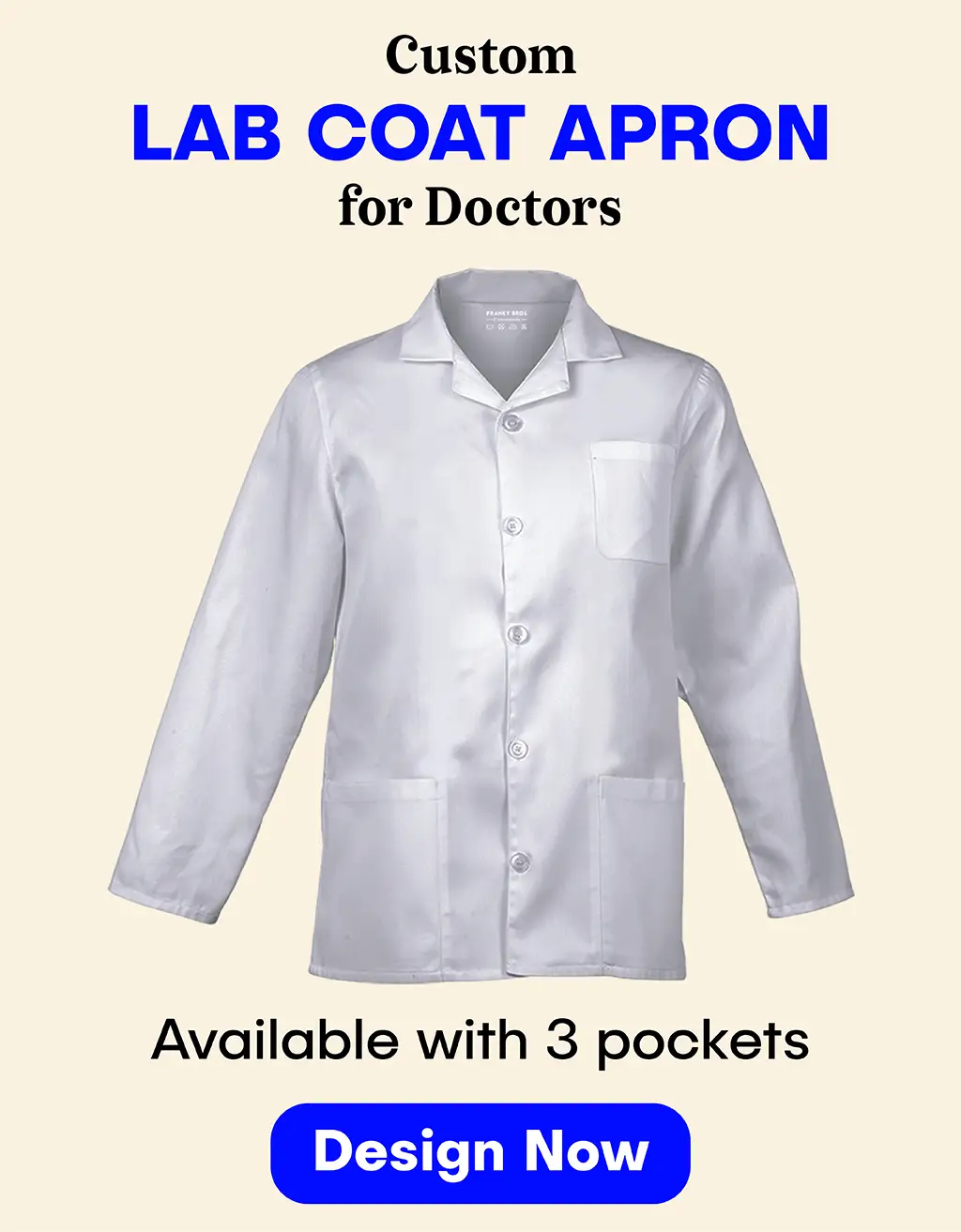 doctor coat white coat for doctors medical doctor lab coat doctor apron with name franky bros professionals uniforms