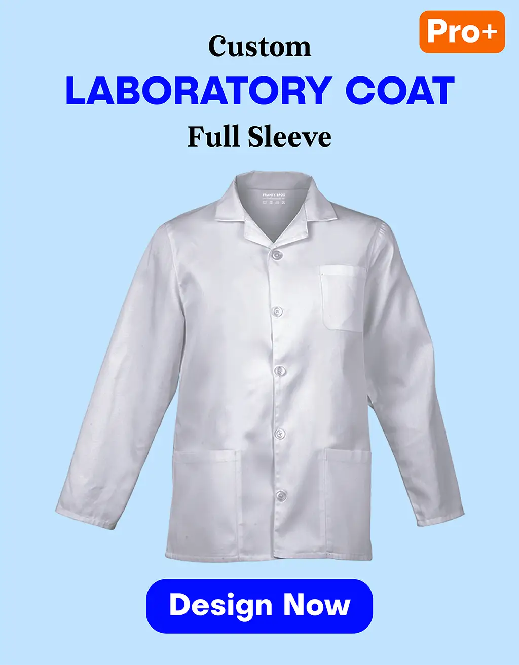 laboratory coat for lab technicians and professionals white coat for lab white coats for women and men franky bros hospital and industrial uniforms online india